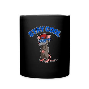 Possum design for opossum lovers and possum - Full Colour Mug - black - Front