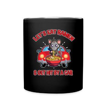 Possum design for opossum lovers and possum - Full Colour Mug - black - Front
