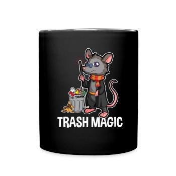 Opossum Design für Possum Fans und Opossum Fans - Tasse einfarbig - Schwarz - Vorne