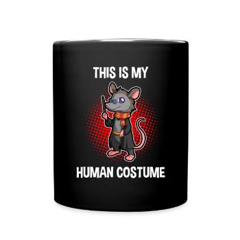 Opossum Design für Possum Fans und Opossum Fans - Tasse einfarbig - Schwarz - Vorne