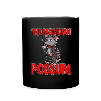 Opossum saying for animal lovers and possum - Full Colour Mug - black - Front