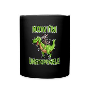 Opossum saying for animal lovers and possum - Full Colour Mug - black - Front