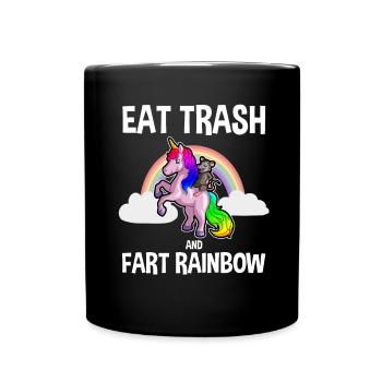 Opossum saying for animal lovers and possum - Full Colour Mug - black - Front