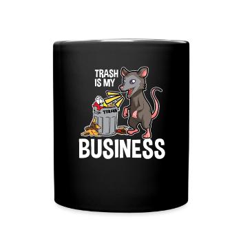 Opossum Design für Possum Fans und Opossum Fans - Tasse einfarbig - Schwarz - Vorne