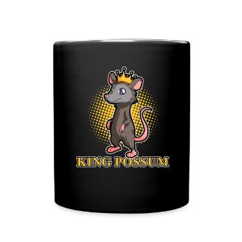 Possum design for opossum lovers and possum - Full Colour Mug - black - Front