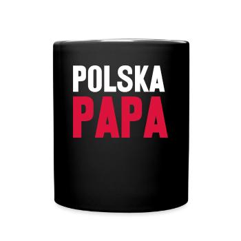 Pologne Père Mât Papa Drapeau Polonais - Mug uni - noir - Devant