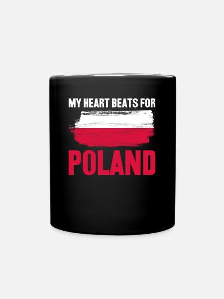 Polen Polnische Flagge Pole - Tasse einfarbig - Schwarz