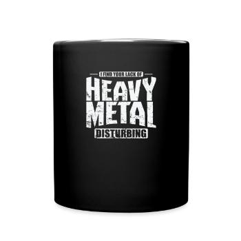 Heavy Metal Disburbing Music Band Genre - Full Colour Mug - black - Front