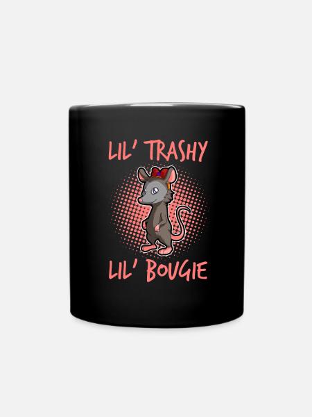Possum design for opossum lovers and possum - Full Colour Mug - black