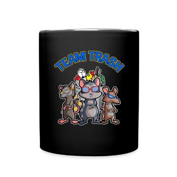 Opossum Design für Possum Fans und Opossum Fans - Tasse einfarbig - Schwarz - Vorne