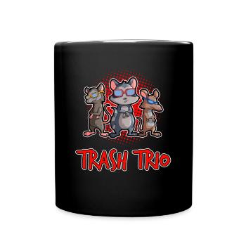Opossum saying for animal lovers and possum - Full Colour Mug - black - Front