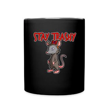 Opossum saying for animal lovers and possum - Full Colour Mug - black - Front