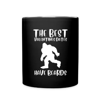This Beard Is Taken - Bearded Man Valentines Day - Full Colour Mug - black - Front