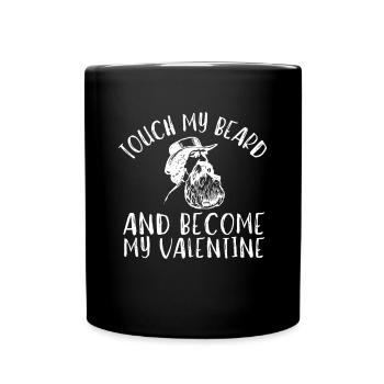 This Beard Is Taken - Bearded Man Valentines Day - Full Colour Mug - black - Front