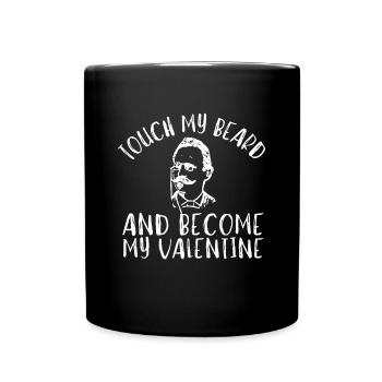 This Beard Is Taken - Bearded Man Valentines Day - Full Colour Mug - black - Front
