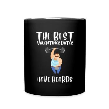 This Beard Is Taken - Bearded Man Valentines Day - Full Colour Mug - black - Front