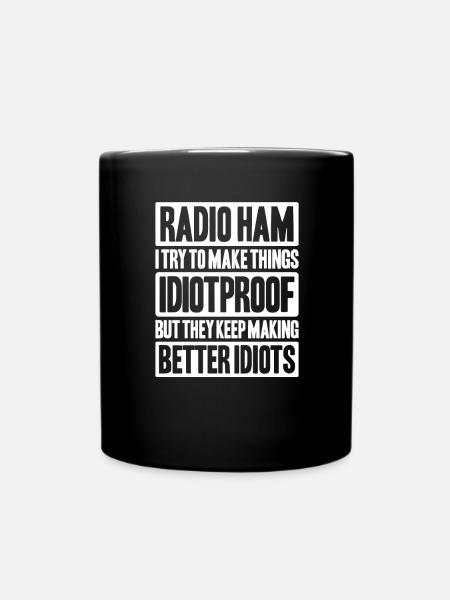 Amateurfunker Amateurfunk Radio Ham Amateur Radio - Tasse einfarbig - Schwarz