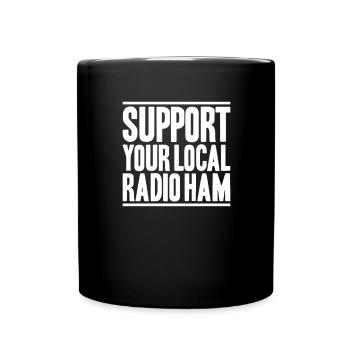 Amateurfunker Amateurfunk Radio Ham Amateur Radio - Full Colour Mug - black - Front