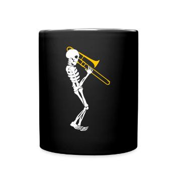 Trombone Skeleton Trombonist Trombones - Full Colour Mug - black - Front