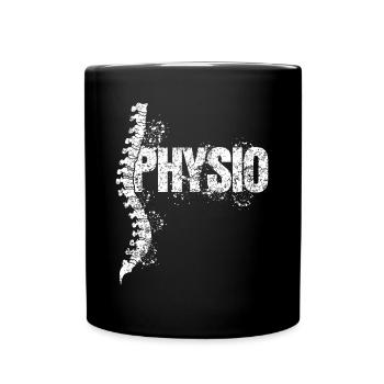 Physiotherapeut Physio - Tasse einfarbig - Schwarz - Vorne