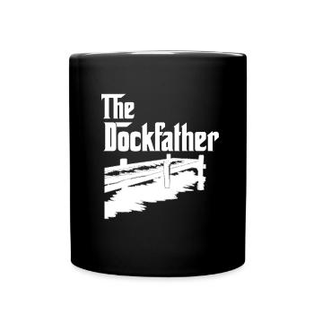 Dock Diving Design für Dog Jumping und Dock Dog - Tasse einfarbig - Schwarz - Vorne