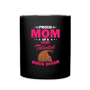 Water sports for dogs and dog water sports - Full Colour Mug - black - Front