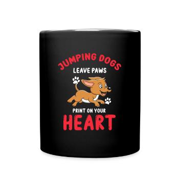 Water sports for dogs and dog water sports - Full Colour Mug - black - Front