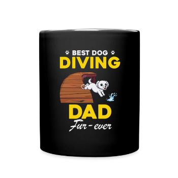 Water sports for dogs and dog water sports - Full Colour Mug - black - Front