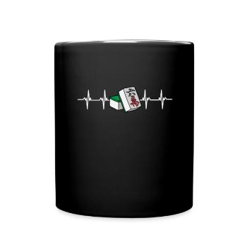 Cats Playing Mahjong - Tasse einfarbig - Schwarz - Vorne