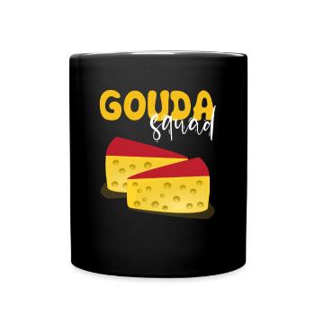 Devis fromagerie pour les amateurs de fromage Gouda et de Gouda - Mug uni - noir - Devant