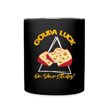 Gouda fumé design et Gouda gourmet - Mug uni - noir - Devant