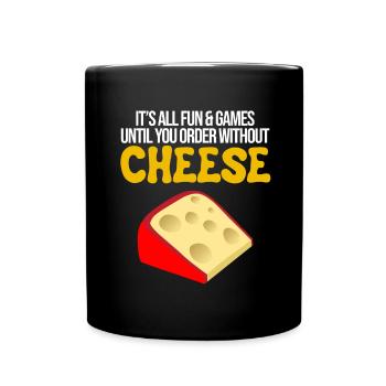 Gouda fumé design et Gouda gourmet - Mug uni - noir - Devant