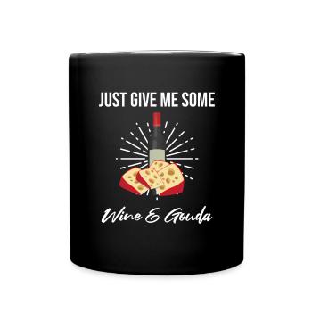Charcuterie design for cheesemakers - Full Colour Mug - black - Front
