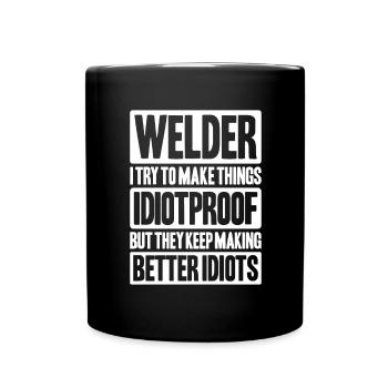 Schweißer Schweißen Schweißerei Welder Welding - Full Colour Mug - black - Front