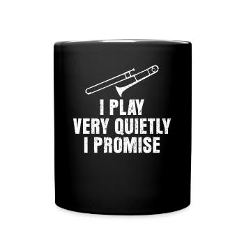 Trombone Trombones Music Trombonist - Full Colour Mug - black - Front