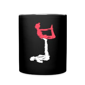 Acro Yoga Meditation Acroyoga - Tasse einfarbig - Schwarz - Vorne
