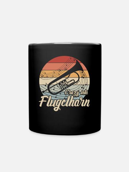 Flügelhorn Retro Flugelhorn - Tasse einfarbig - Schwarz