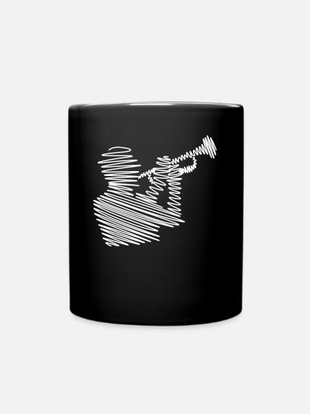 Flügelhorn Orchester Horn Trompete - Tasse einfarbig - Schwarz