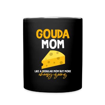 Devis fromagerie pour les amateurs de fromage Gouda et de Gouda - Mug uni - noir - Devant