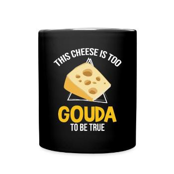 Charcuterie design for cheesemakers - Full Colour Mug - black - Front