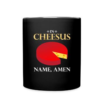 Gouda lovers for smoked Gouda - Full Colour Mug - black - Front