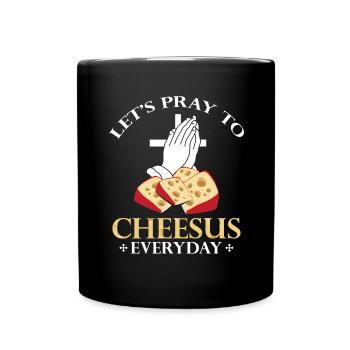 Charcuterie design for cheesemakers - Full Colour Mug - black - Front
