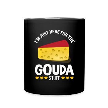 Devis fromagerie pour les amateurs de fromage Gouda et de Gouda - Mug uni - noir - Devant