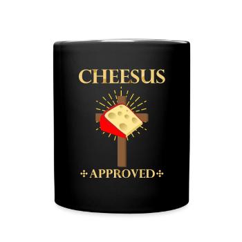 Gouda-Käse-Design für Gouda Fnas und Charcuterie - Tasse einfarbig - Schwarz - Vorne