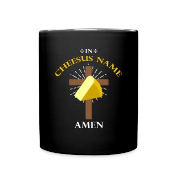 Gouda fumé design et Gouda gourmet - Mug uni - noir - Devant