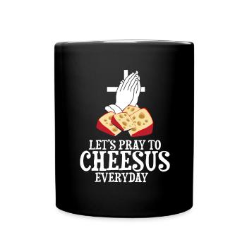 Gouda fumé design et Gouda gourmet - Mug uni - noir - Devant