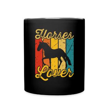 Horse lovers - Full Colour Mug - black - Front