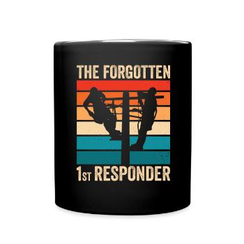 High Voltage Electrician Power Grid - Full Colour Mug - black - Front