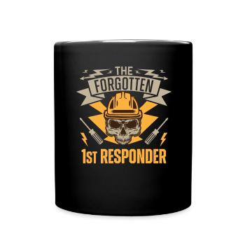 Réseau électrique électrique haute tension - Mug uni - noir - Devant