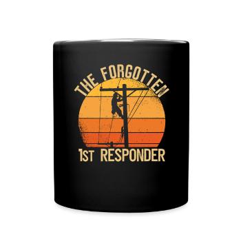 High Voltage Electrician Power Grid - Full Colour Mug - black - Front